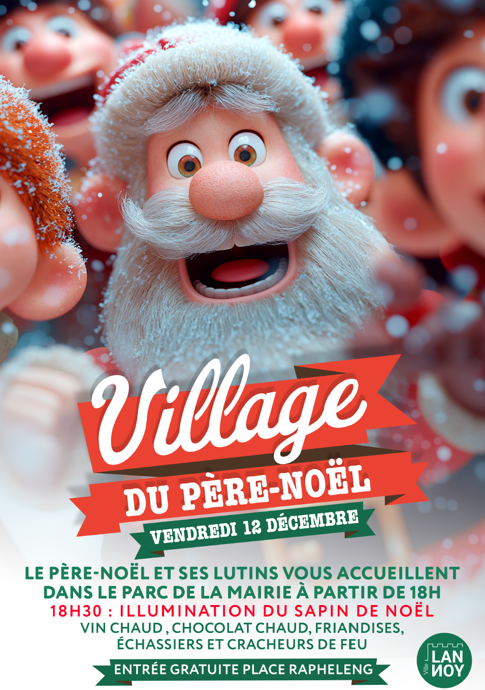 Le village du Père Noël à Lannoy