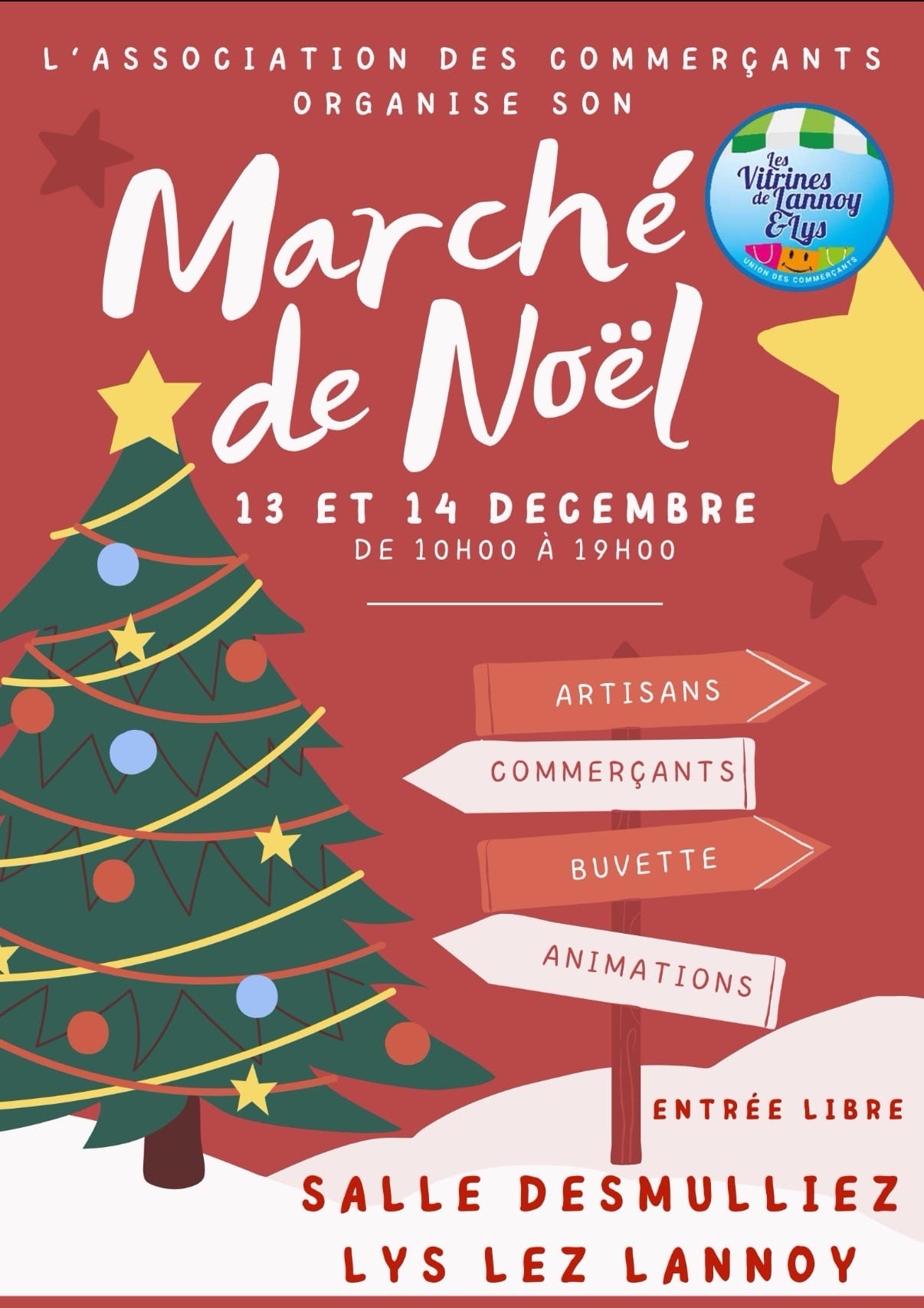 Marché de Noël des Vitrines de Lannoy & Lys