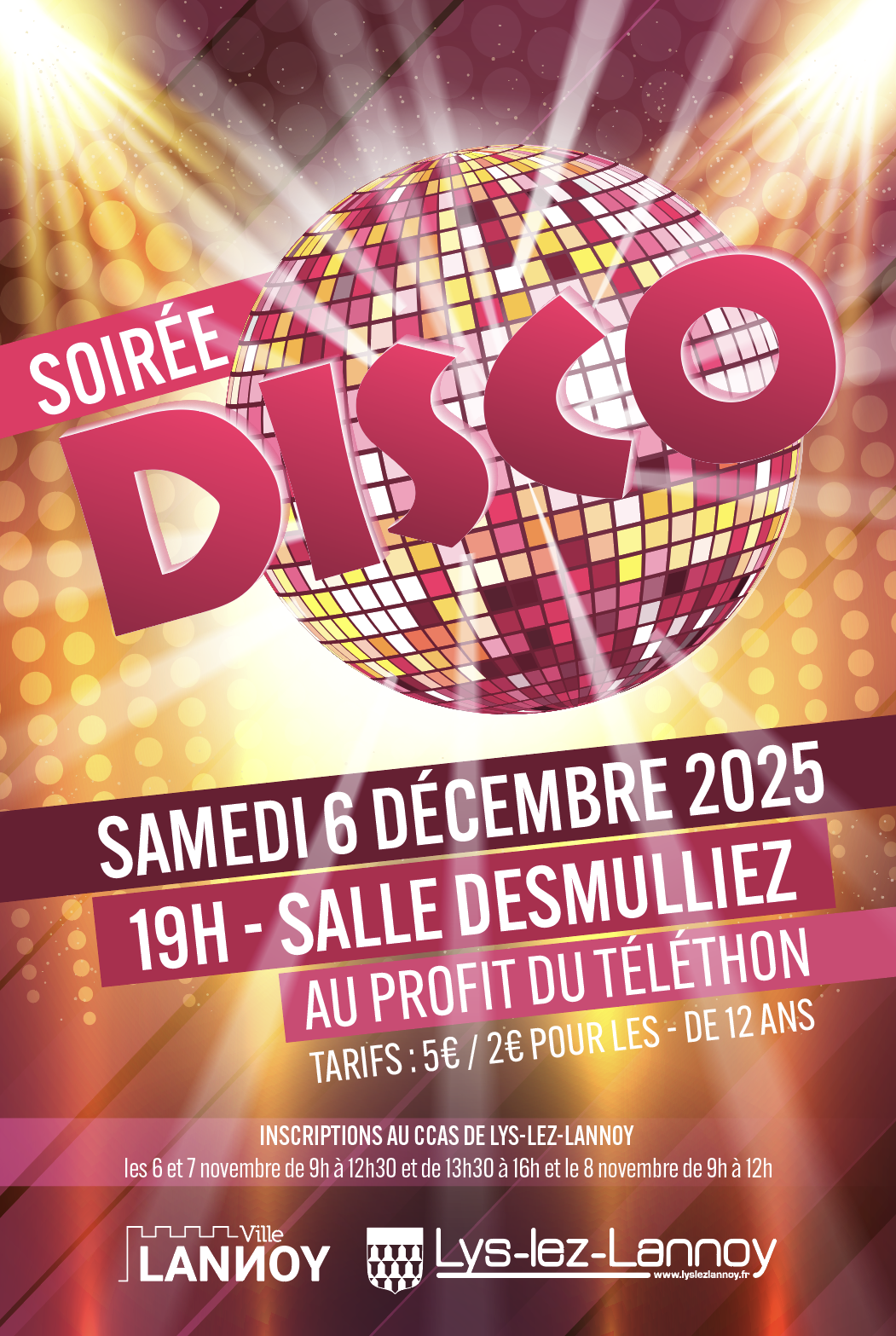 Soirée Disco au profit de Téléthon