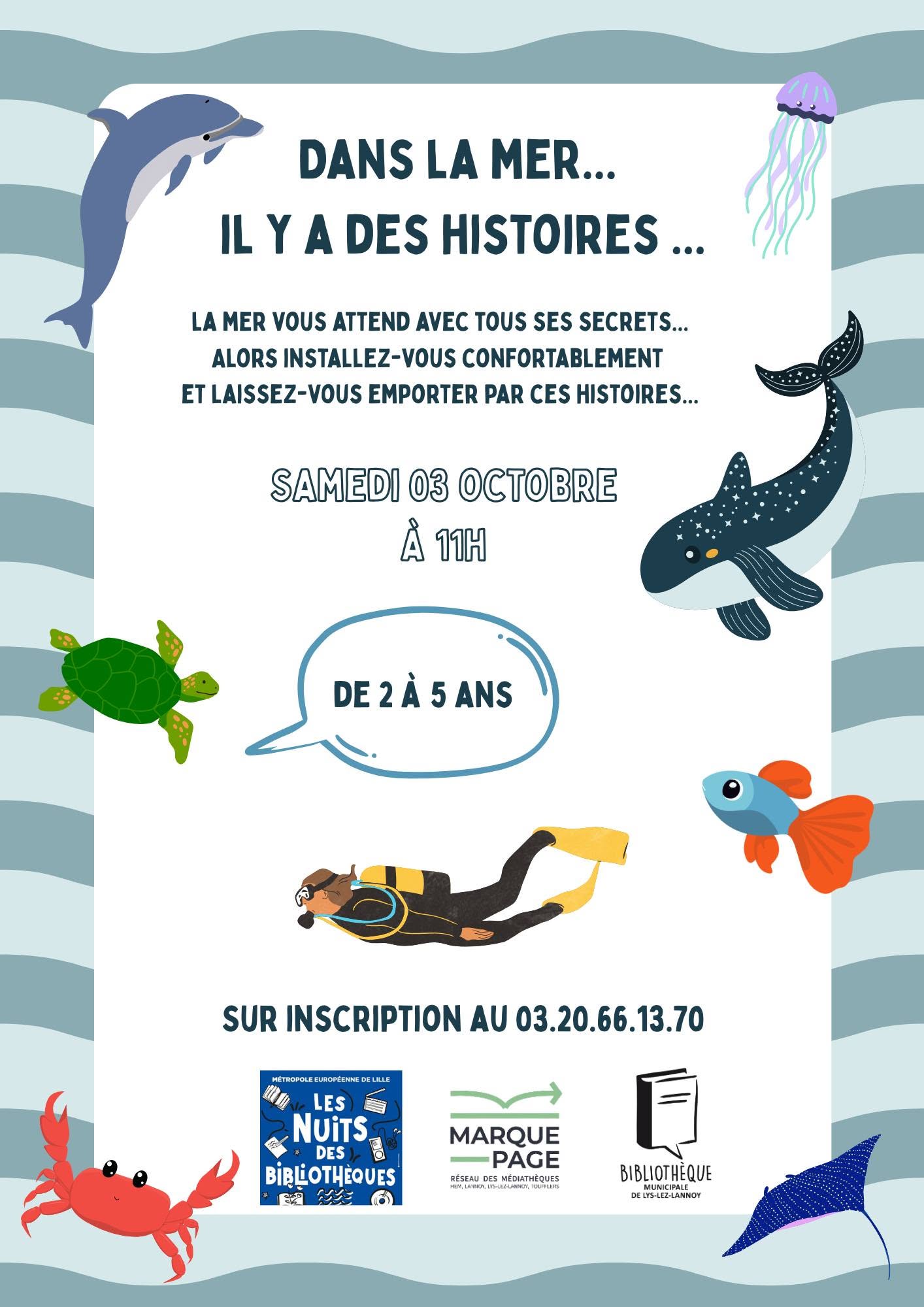 Dans la mer... Il y a des histoires